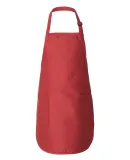 Q-Tees Q4350 Full-Length Apron with Pockets Red