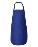 Q-Tees Q4350 Full-Length Apron with Pockets Royal