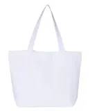 Q-Tees Q611 25L Zippered Tote White