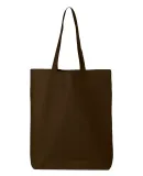 Q-Tees QTBG 12L Economical Tote Chocolate