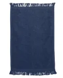 Q-Tees T100 Fringed Fingertip Towel Navy