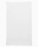 Q-Tees T100 Fringed Fingertip Towel White