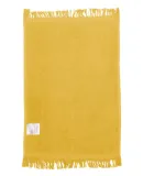 Q-Tees T100 Fringed Fingertip Towel Yellow