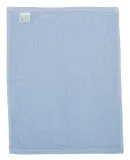 Q-Tees T600 Hemmed Fingertip Towel Light Blue