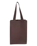 Q-Tees Q1000 12L Gussetted Shopping Bag Chocolate