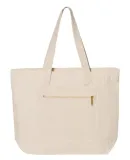 Q-Tees Q1300 19L Zippered Tote Natural/ Natural