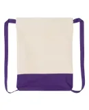 Q-Tees Q125700 8L Sport Backpack Natural/ Purple