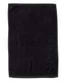 Q-Tees T200 Hemmed Hand Towel Black