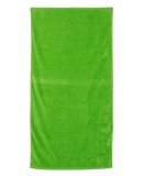Q-Tees QV3060 Velour Beach Towel in Lime