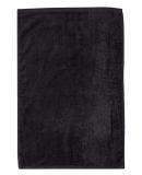 Q-Tees T300 Deluxe Hemmed Hand Towel in Black