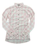 Boxercraft F50 Women's Flannel Shirt in Pale pink/ natural buffalo