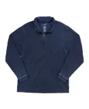 Boxercraft D03 Corduroy Quarter-Zip Pullover Navy