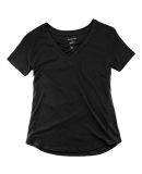 Boxercraft YT27 Girls' Caged Front T-Shirt Black