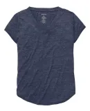 Boxercraft YT34 Girls' Snow Heather V-Neck T-Shirt Navy Heather