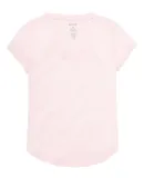 Boxercraft YT34 Girls' Snow Heather V-Neck T-Shirt Pale Pink Heather