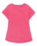 Boxercraft YT57 Girls' Vintage Cuff T-Shirt Coral