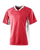 Augusta Sportswear 243 WICKING SOCCER SHIRT in Red/ white