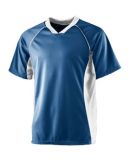 Augusta Sportswear 243 WICKING SOCCER SHIRT in Navy/ white