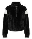 Boxercraft FZ04 Women's Remy Fuzzy Fleece Pullover Black/ Natural