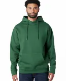 Cotton Heritage M2650 Heavyweight Hoodie in Forest green