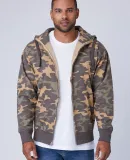 Cotton Heritage M2781C Premium Full-Zip Hoodie Khaki Camo