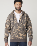Cotton Heritage M2781C Premium Full-Zip Hoodie in Khaki camo discontinued