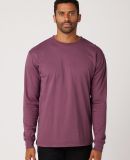 Cotton Heritage OU1964 Garment Dye Long Sleeve in Plum wine