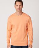 Cotton Heritage OU1964 Garment Dye Long Sleeve in Orange sherbet