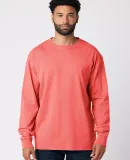 Cotton Heritage OU1964 Garment Dye Long Sleeve in Flamingo