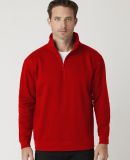 Cotton Heritage M2475 Quarter-Zip Fleece in Team red
