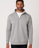 Cotton Heritage M2475 Quarter-Zip Fleece in Carbon grey