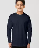 Cotton Heritage YC1146 Youth Long Sleeve Tee Navy Blazer