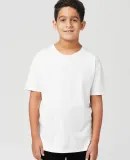 Cotton Heritage YC1046 Youth Short Sleeve White