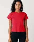 Cotton Heritage OW1086 High-Waisted Crop Tee in Team red