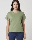 Cotton Heritage OW1086 High-Waisted Crop Tee in Artichoke