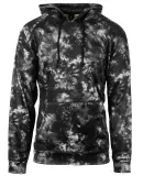 Burnside Clothing 8670 Performance Raglan Pullover Black Tie Dye