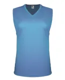 C2 Sport 5663 Women's Sleeveless V-Neck T-Shirt Columbia Blue