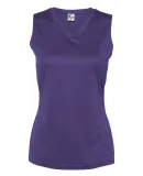 C2 Sport 5663 Women's Sleeveless V-Neck T-Shirt Purple