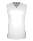 C2 Sport 5663 Women's Sleeveless V-Neck T-Shirt White