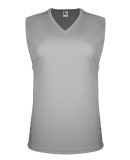 C2 Sport 5663 Women's Sleeveless V-Neck T-Shirt in Silver