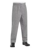 Chef Designs PT55 Baggy Chef Pants with Zipper Fly Black and White Check