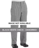 Chef Designs 2020EXT Cook Pants Extended Sizes Black/ White Check - Unhemmed