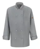 Chef Designs 041X Women's Mimix™ Chef Coat with  in Grey