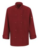 Chef Designs 041X Women's Mimix™ Chef Coat with  in Fireball red