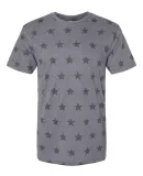 Code V 3929 Star Print Tee Granite Heather Star