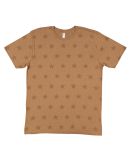 Code V 3929 Star Print Tee in Coyote brown star