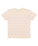 Code V 3929 Star Print Tee in Natural heather star