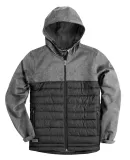 DRI DUCK 9415 Women's Vista Soft Shell Puffer Jack Black Heather/ Black