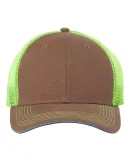 DRI DUCK 3357 Hudson Brights Cap in Field khaki/ neon yellow