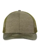 DRI DUCK 3358 Pique Trucker Cap in Olive/ camo